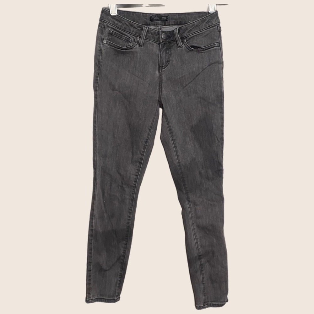 Prana black gray black skinny jeans size 2/26